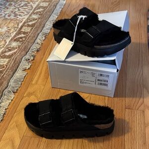 Papillio Black Slide Sandals